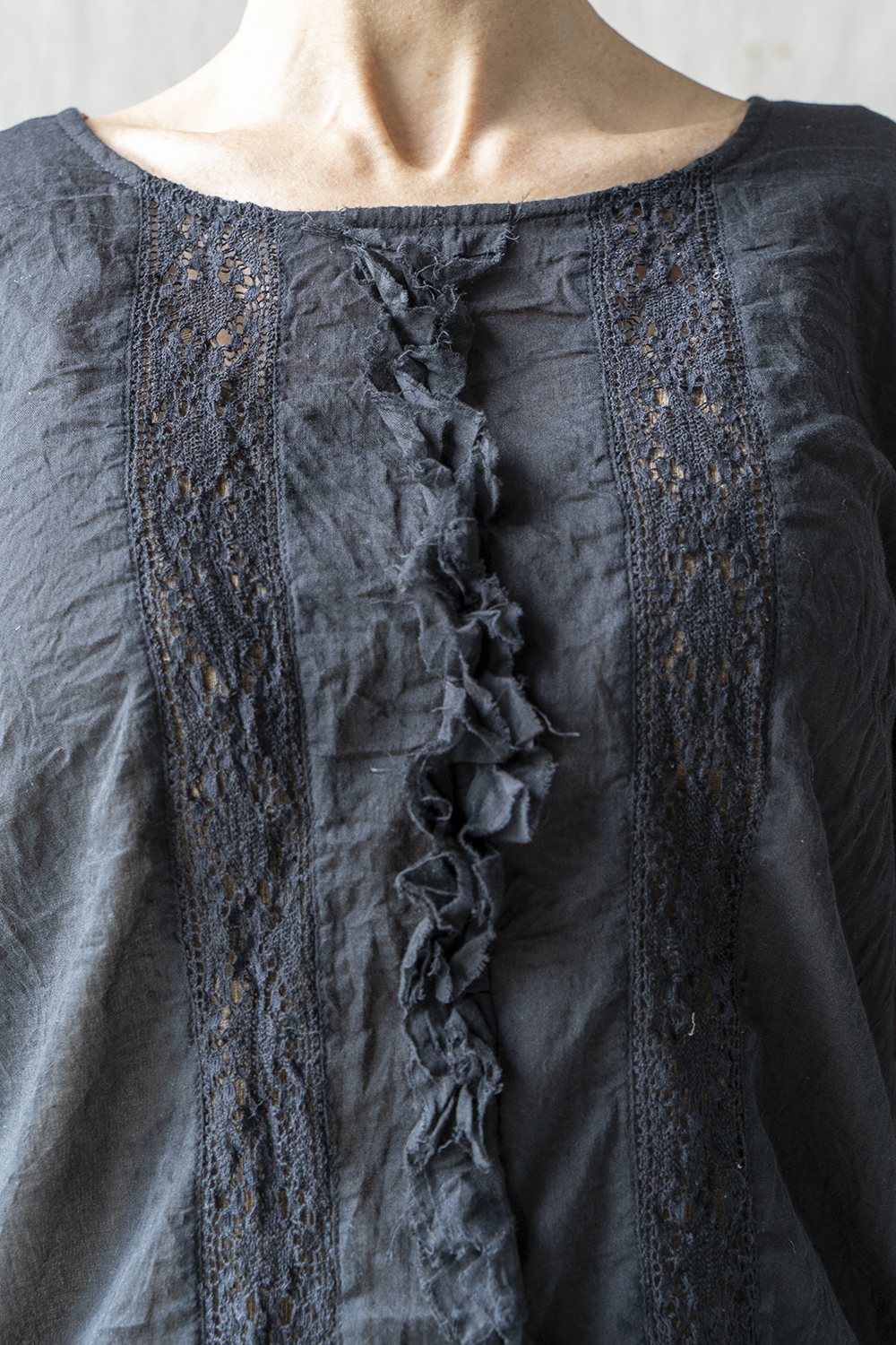 Blouse Aneth coton noir