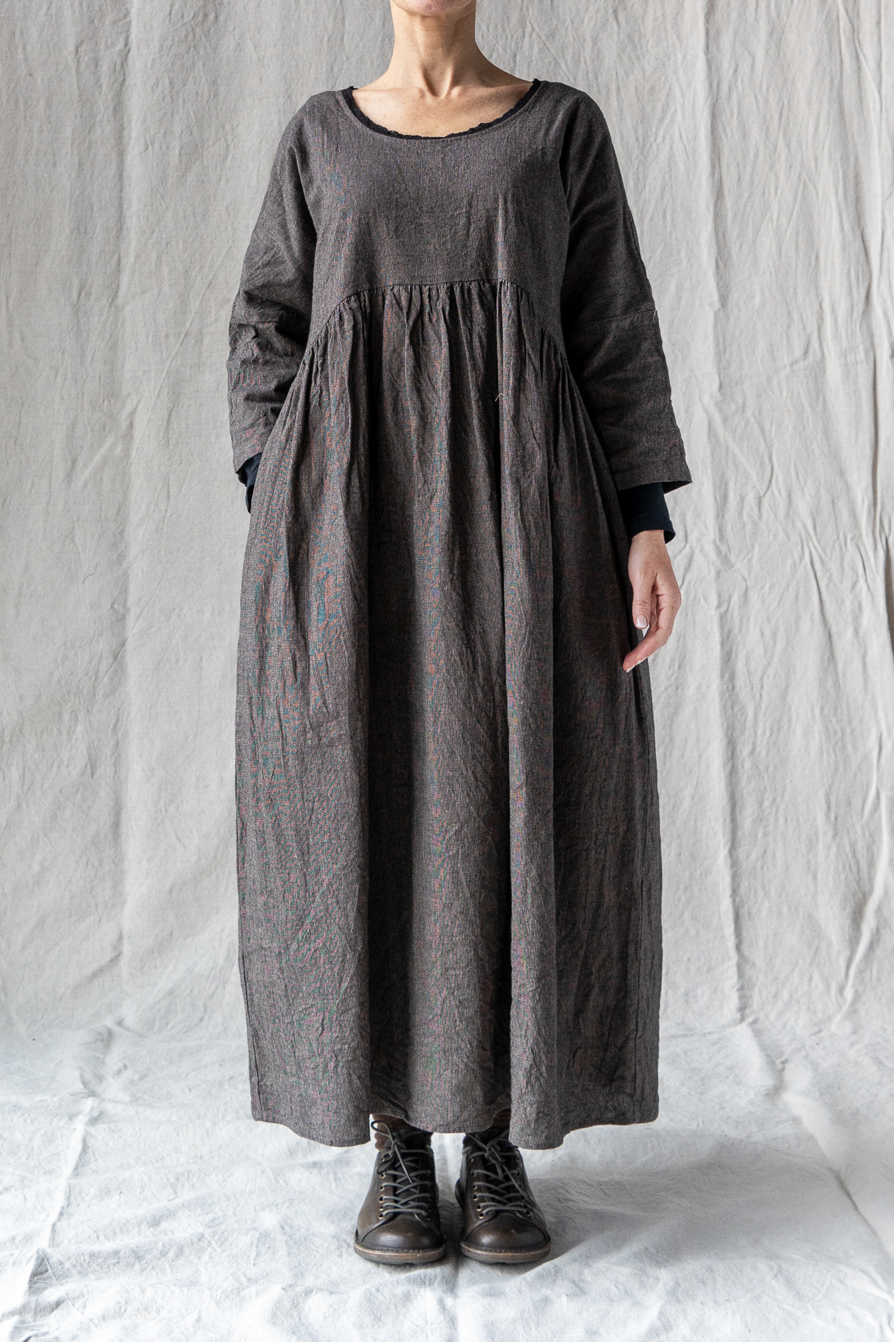 Robe Canne -lin noir