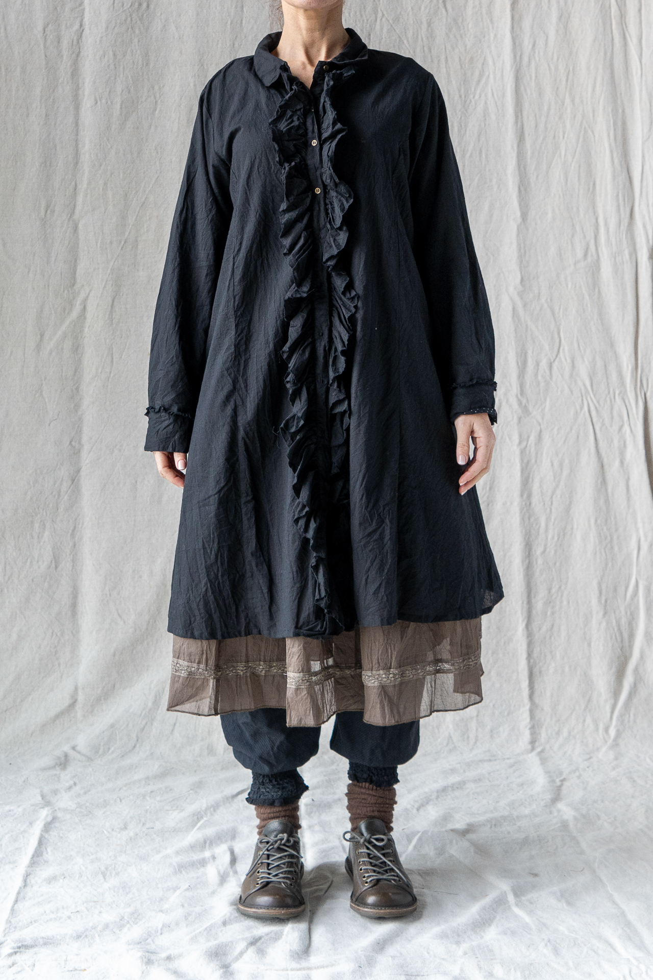 Chemise Elosia – coton – noir