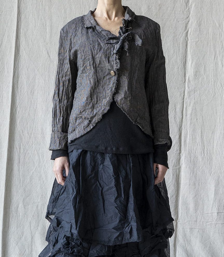 Veste Eglantine lin noir