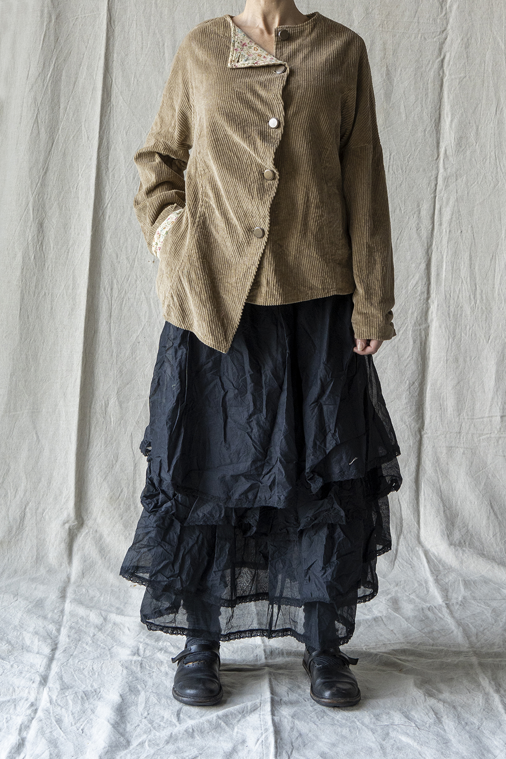 Veste Erable gros velours sable