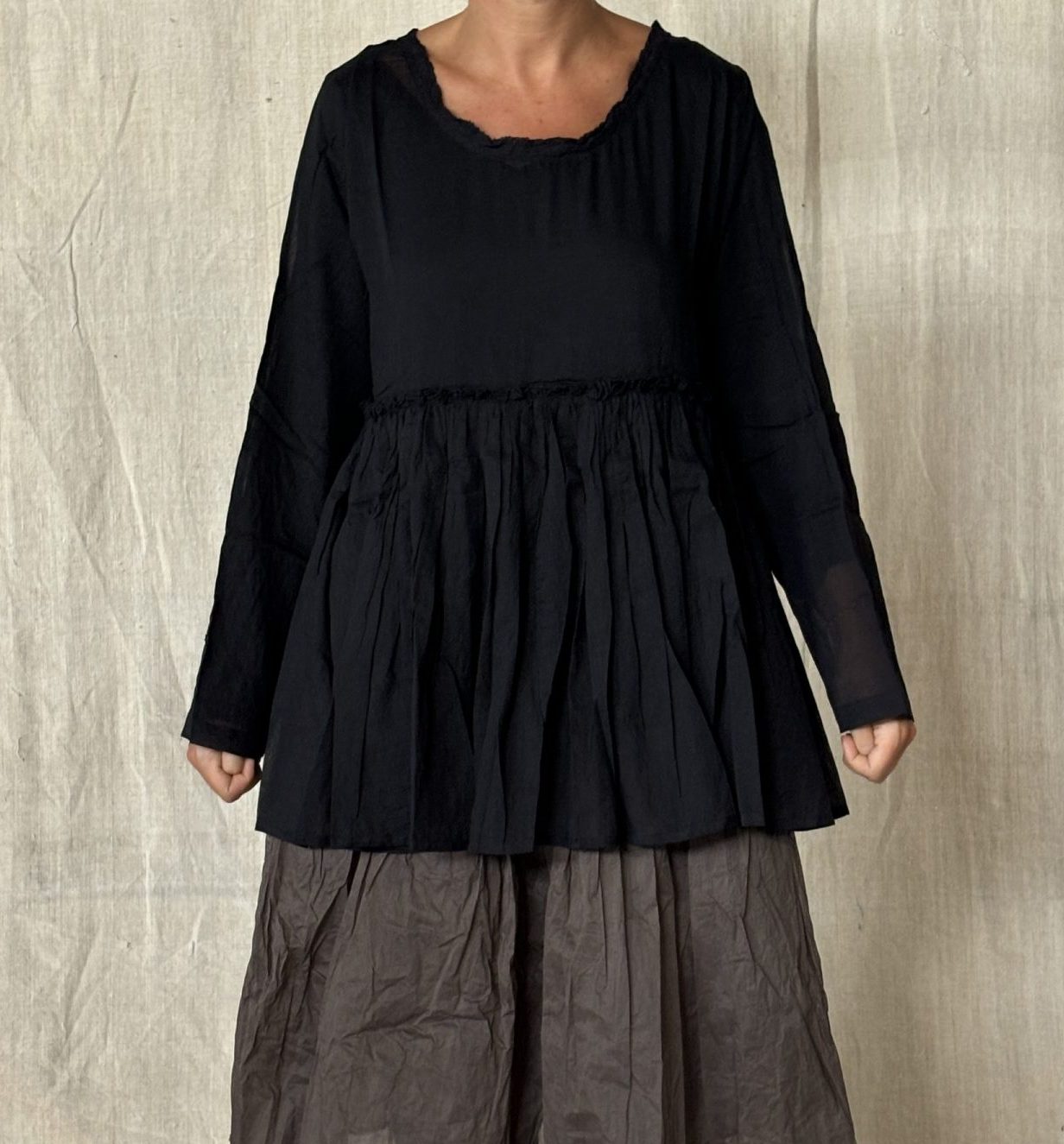 Tunique Jacinthe – coton  – noir