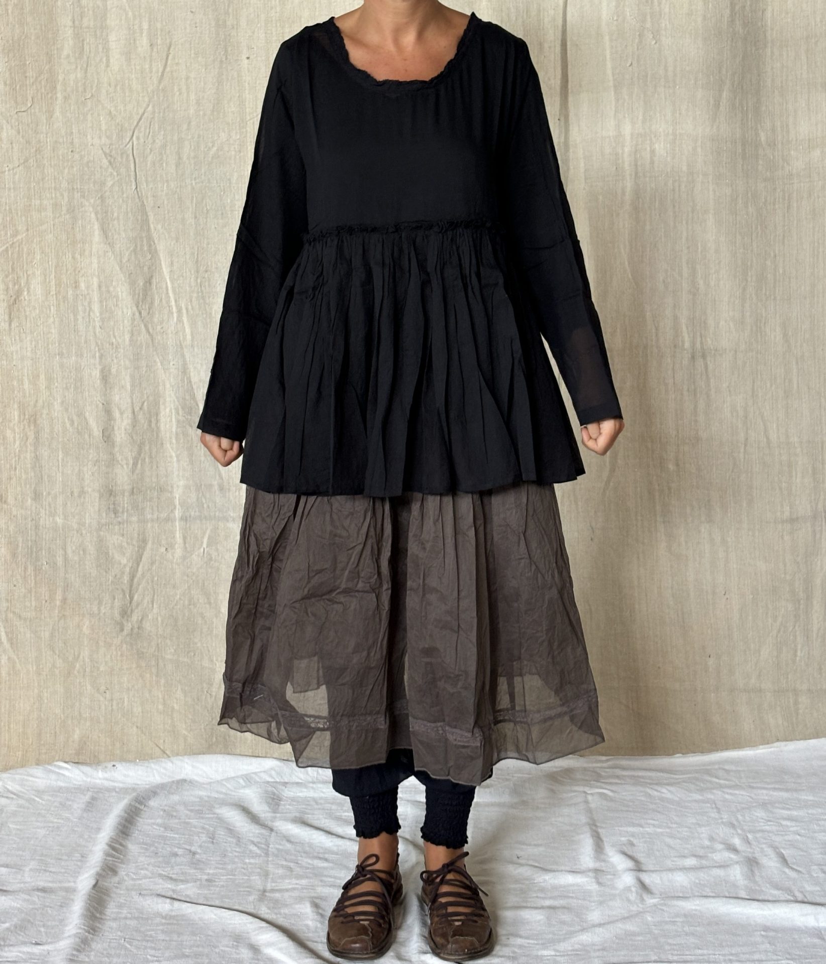 Tunique Jacinthe – coton  – noir