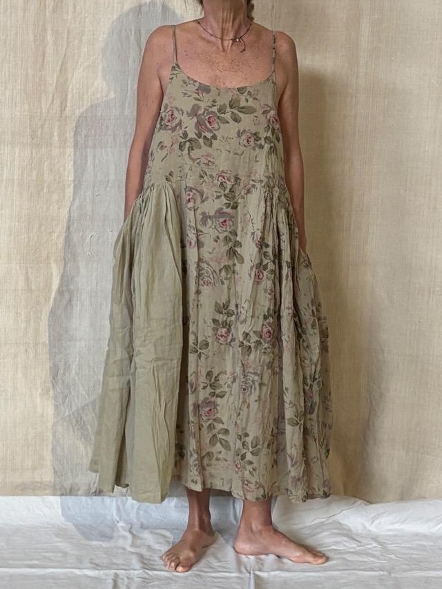 EMO- voile de coton verveine fleurs