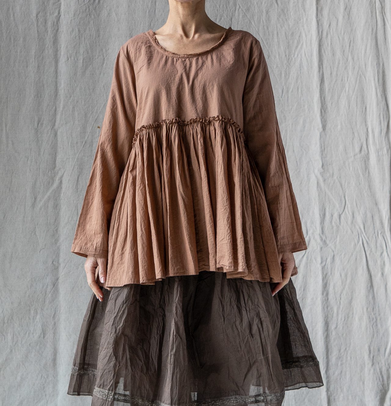 Tunique Jacinthe – coton -macaron