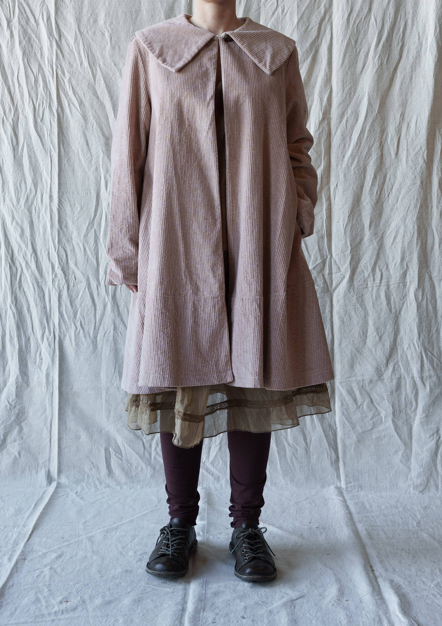 LOUNE – GROS VELOURS CÔTELÉ ROSE