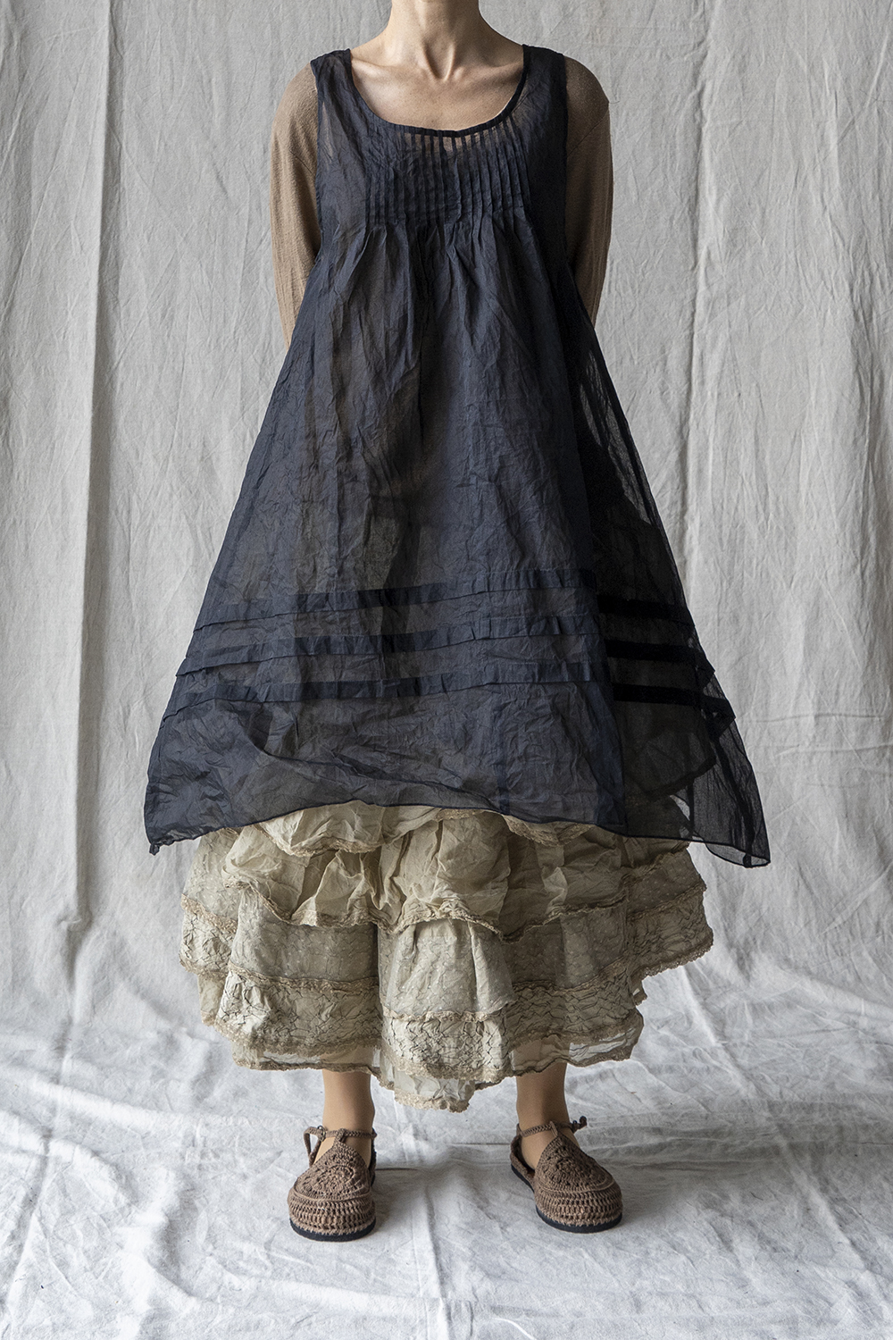 Tunique Millet organza noir