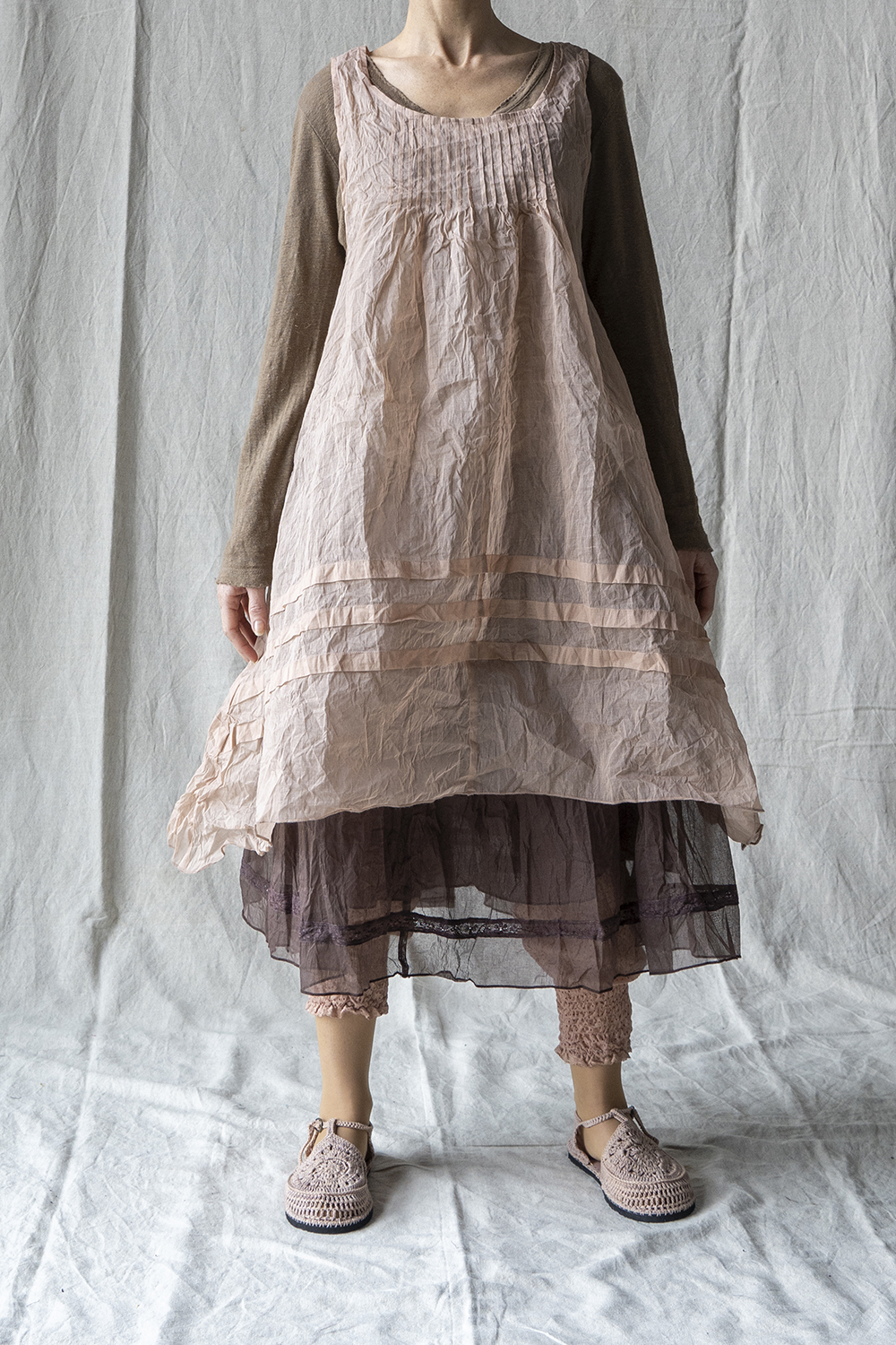 Tunique Millet organza rose