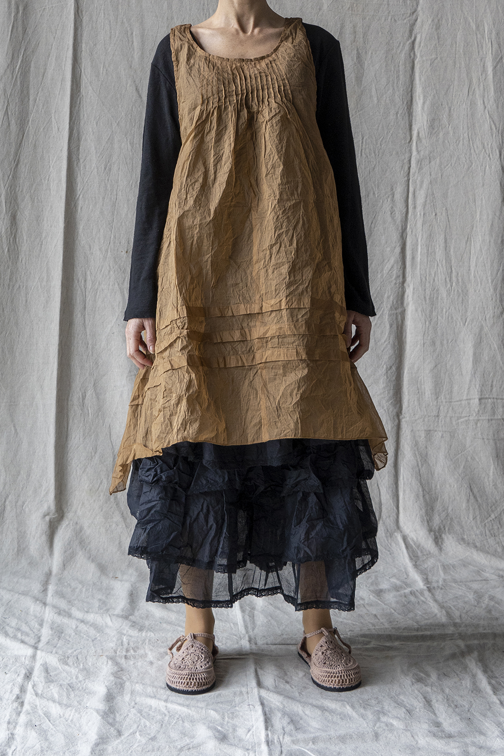 Tunique Millet organza cannelle