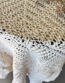 CROCHET ROSE PALE