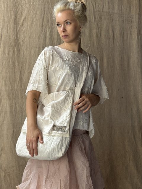 Sac bandoulière – lin coton ecru
