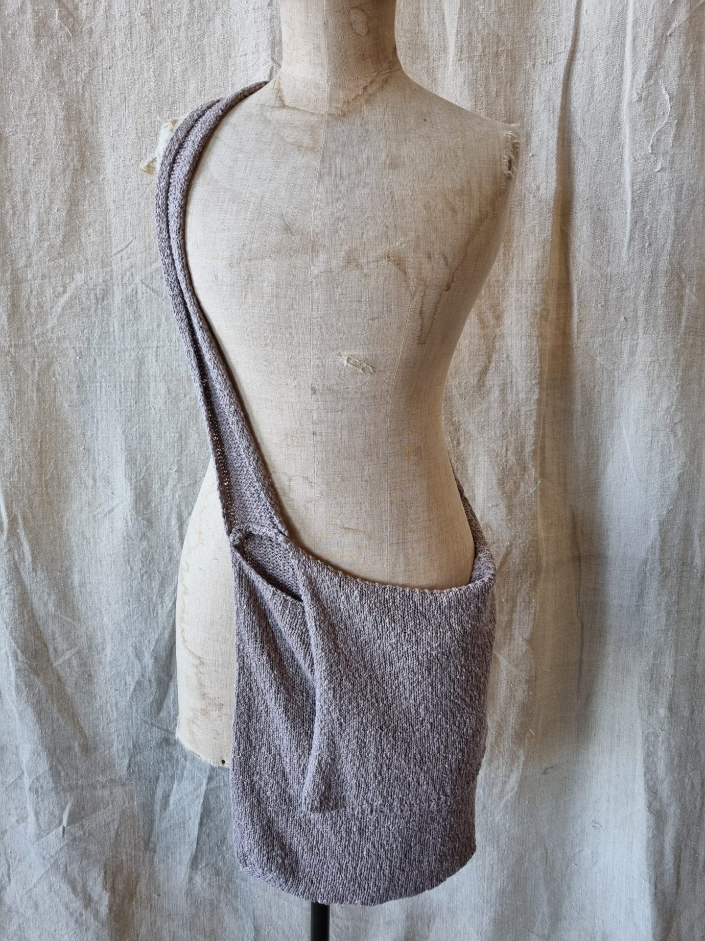 Sac bandoulière – chiné rose