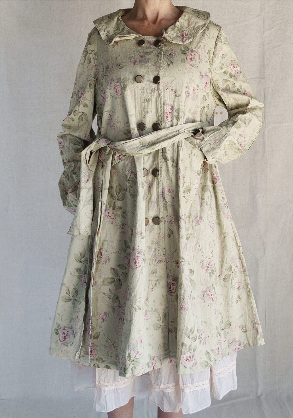 SANAE – POPELINE VERVEINE FLEURS