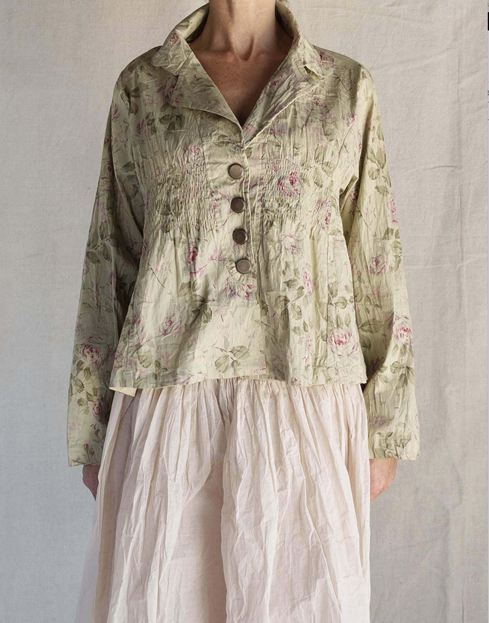 AGAVE – POPELINE VERVEINE FLEURS