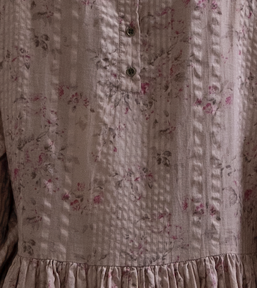 coton gaufre liberty vieux rose