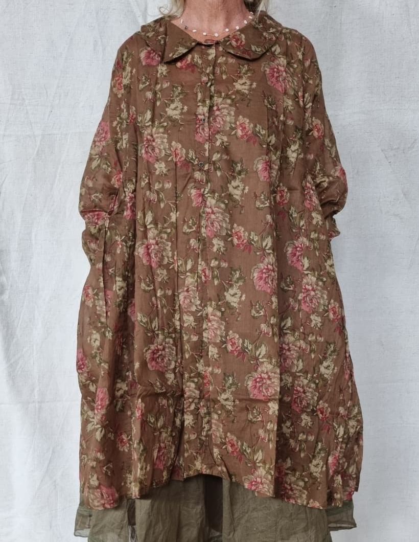 CAMILA-COGNAC FLEURS