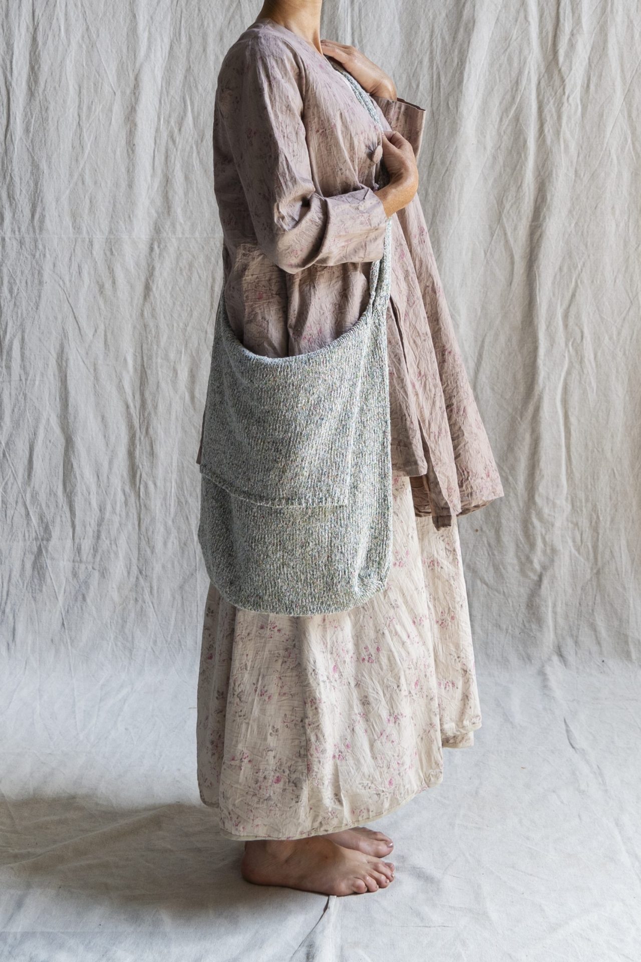 Sac bandoulière – chiné vert