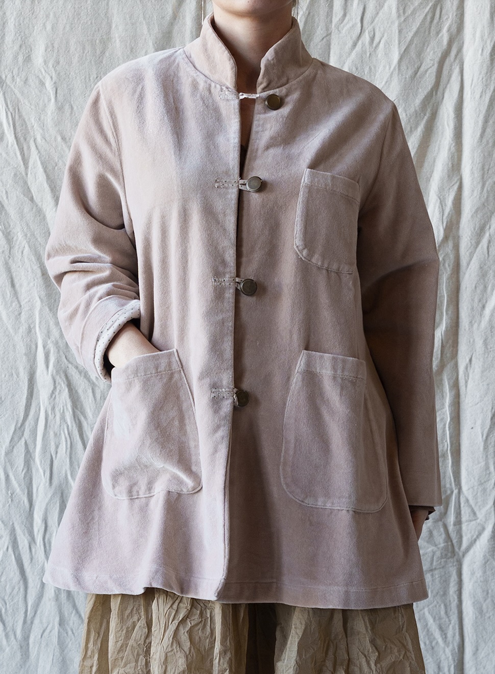 SOHAN – VELOURS RAS ROSE