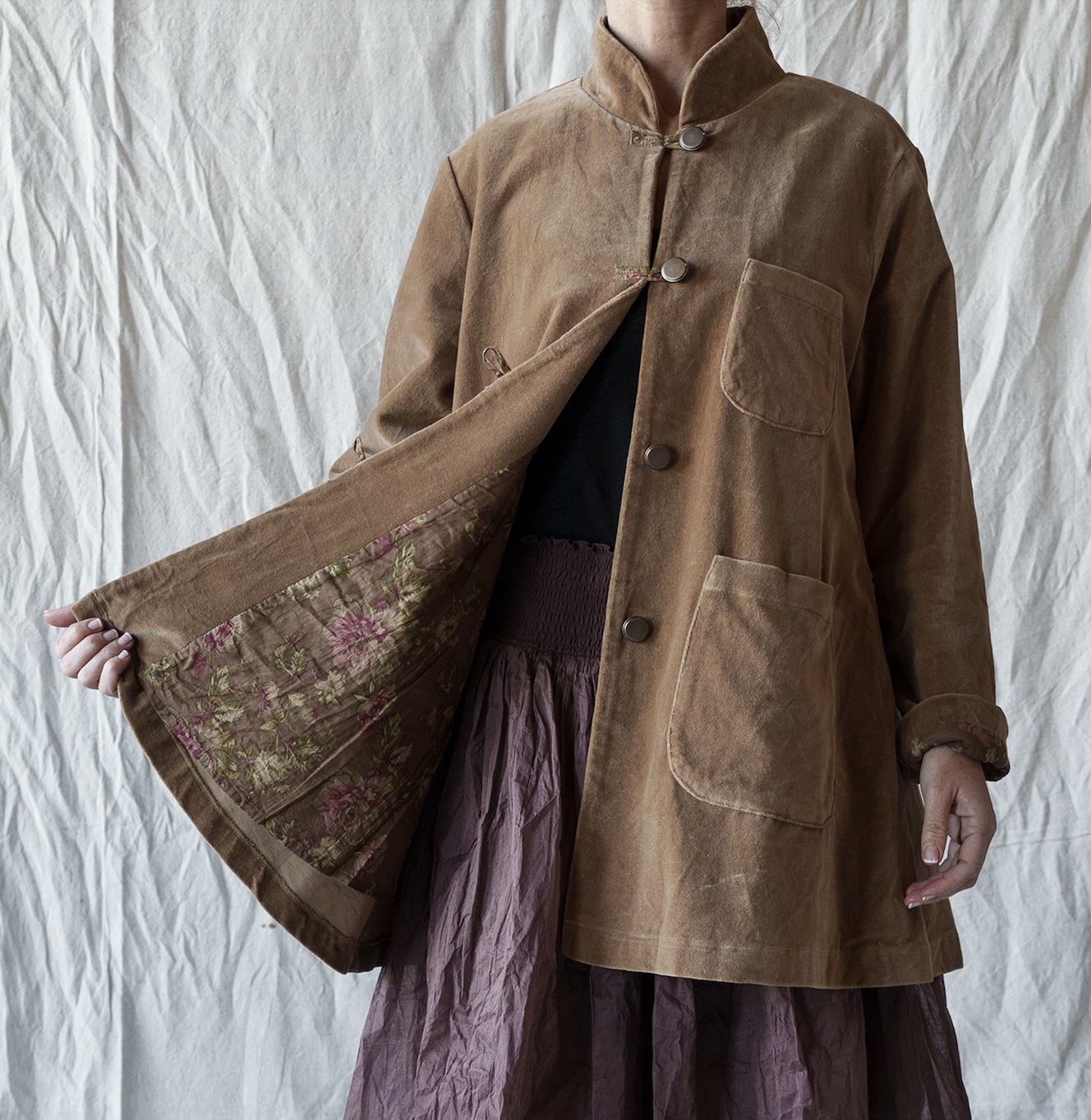 SOHAN – VELOURS RAS – COGNAC