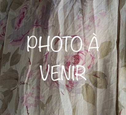 EMO- voile de coton verveine fleurs